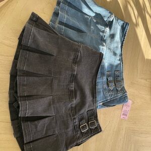 Wild Fable Black and Blue Mini Skirt Bundle